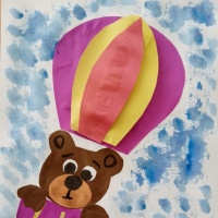 Мастер-класс по плоскостной аппликации с элементами рисования «На воздушном шаре» для старших дошкольников