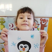 Детский мастер-класс по плоскостной аппликации с элементами рисования «Пингвин» для старших дошкольников
