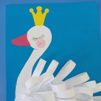 Детский мастер-класс по выполнению объёмной аппликации «Царевна Лебедь» для старших дошкольников