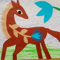Детский мастер-класс по выполнению плоскостной аппликации с элементами рисования «Сказочный конь»