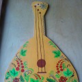 «Балалайка хороша, её мелодия-русская душа!» Поэтапная роспись изделия хохломскими элементами