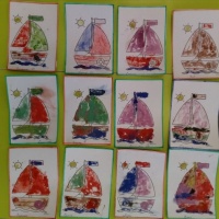 Мастер-класс по применению нетрадиционной техники «Рисование цветным песком» в средней группе детского сада