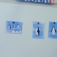 Рисование с использованием нетрадиционных техник «Пингвины» (фотоотчет)