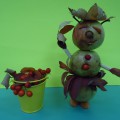 Фотоотчёт о выставке поделок детско-родительских работ из природного материала, овощей, фруктов «Чудесный урожай»