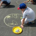 Фотоотчет о конкурсе детских рисунков на асфальте