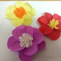 Мастер-класс по изготовлению цветка из гофрированной бумаги