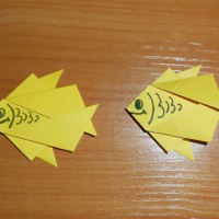 Мастер-класс по конструированию из бумаги «Рыбка» в технике «оригами»