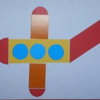Мастер-класс по аппликации «Самолет» из геометрических фигур для детей 4–5 лет