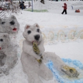 Конкурс снежных фигур «Зимние фантазии». Фотоотчет о снежных постройках подготовительной группы