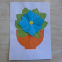 Мастер–класс по аппликации с элементами оригами «Фиалка»