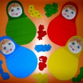 Дидактическая игра для детей раннего возраста «Весёлая матрёшка»