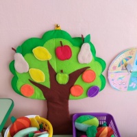 Дидактическая игра из фетра «Овощи и фрукты» для детей от 3 до 7 лет