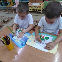 Аппликация из бумаги