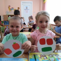 ИЗО поделки рисование Помидор помидоры Посуда