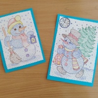 Конспект ООД по рисованию «Снеговик и его друзья» в технике «Пуантилизм» ко Дню Снеговика на МAAM
