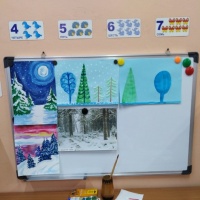 Конспект ООД по рисованию «Зимний пейзаж» в старшей группе детского сада
