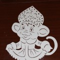 Вытынанки «Символ 2016 года — обезьянка»