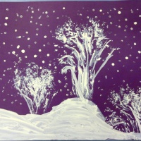 Нетрадиционное рисование «Зимние деревья»