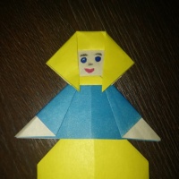 Мастер-класс по изготовлению поделки «Бабушка» из цветной бумаги в технике «оригами» ко Дню пожилого человека