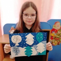 Детский мастер-класс по объёмной аппликации «Волшебный зимний лес» для детей дошкольного возраста