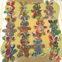 Конспект занятия по нетрадиционному рисованию пальчиками на пакетах «Радужный зайка» с детьми младшего дошкольного возраста