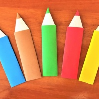 План-конспект дистанционного занятия по оригами «Закладка-карандаш для учебников» в подготовительной группе