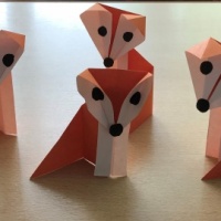 Детский мастер-класс по оригами «Лисичка»