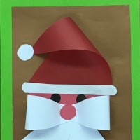 Мастер-класс по изготовлению новогодней открытки в технике объемной аппликации «Дед Мороз» для детей от 5 лет