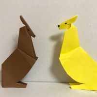 Мастер-класс по оригами «Кенгуру» для старших дошкольников