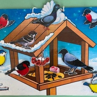 Дидактическое пособие «Зимующие птицы» для детей старшего дошкольного возраста