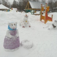 Снежные постройки по русской народной сказке «Зимовье зверей» для старшего дошкольного возраста