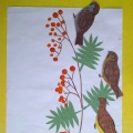 НОД художественно-эстетическое развитие (рисование) в средней группе «Рябина для птиц»