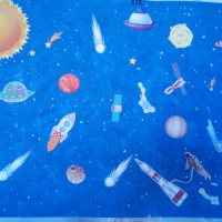 Детский мастер-класс по изготовлению коллажа «День космонавтики»