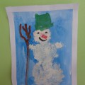 «Зимушка-зима». Выставка рисунков детей второй младшей группы с использованием нетрадиционных техник рисования