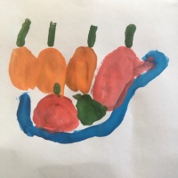 Фотоотчет о занятии с детьми средней группы по рисованию «Яблоки на тарелке»