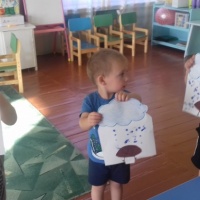 Конспект занятия по рисованию в нетрадиционной технике с детьми 2–3 лет «Мой любимый дождик»