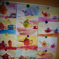 Фотоотчёт о художественно-продуктивной деятельности детей старшего дошкольного возраста «Посуда»