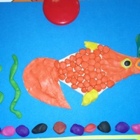 Конспект занятия по лепке «Золотая рыбка» в технике пластилинографии в средней группе