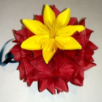 Оригами для начинающих: кусудама «Цветок». Мастер класс с пошаговым фото