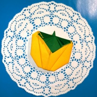 Оригами для начинающих «Желтый помидор». Мастер-класс с пошаговым фото