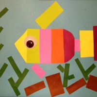 Мастер-класс по плоскостной аппликации из цветной бумаги «Радужная рыбка»