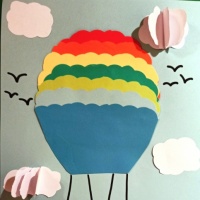Мастер-класс по объемной аппликации из цветной бумаги «Воздушный шар»