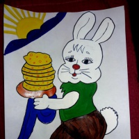 Детские рисунки «Веселая Масленица!»