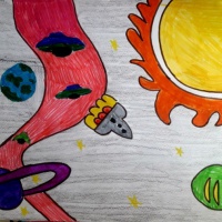 Творческие работы детей. Конкурс детских рисунков «Герои космоса»