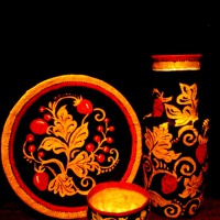 Мастер-класс по изготовлению посуды (папье-маше) и ее роспись в стиле «Золотая хохлома»