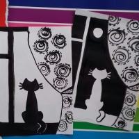 Мастер-класс по рисованию гуашевыми красками «Кошка в окошке» к Всемирному Дню кошки