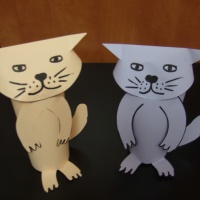 Мастер-класс по изготовлению игрушки из бумаги «Кошка»