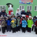Фотоотчёт о физкультурном досуге «В гости к снеговику» для детей младшего дошкольного возраста