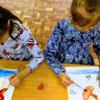 Фотоотчет о занятии по рисованию «Фигурное катание» в подготовительной группе