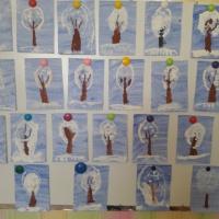 Конспект ОД по рисованию во второй младшей группе «Деревья в снегу»